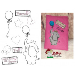 Stickserie - ElefantenprinzESSIN Doodle